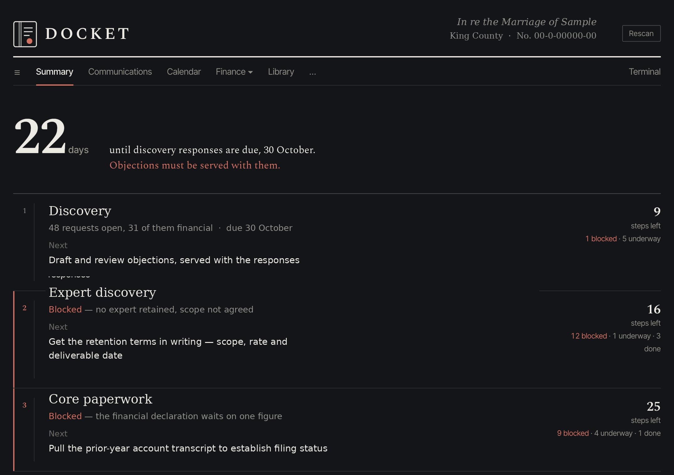 Docket